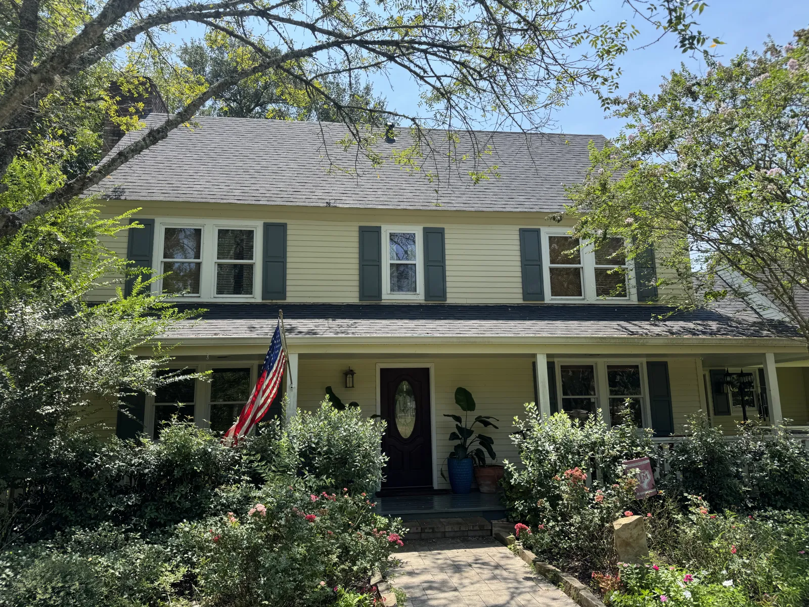 After exterior cleaning