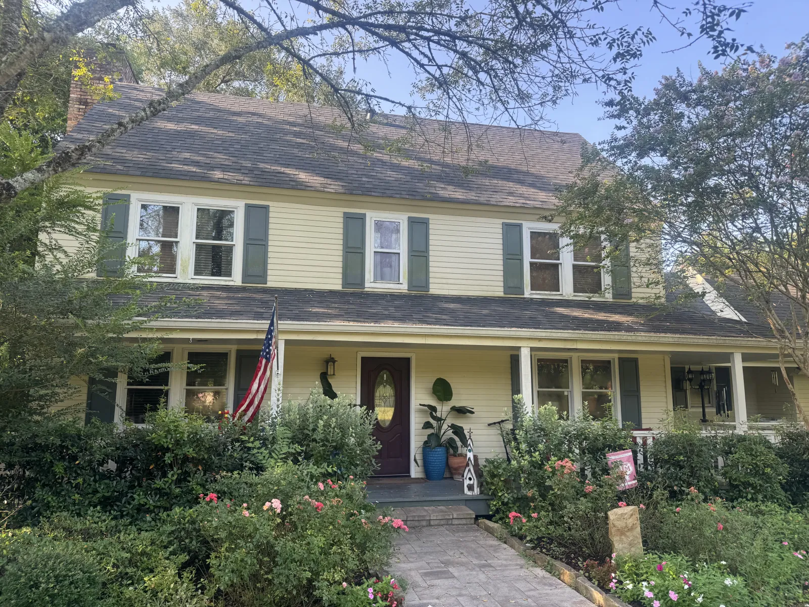 Before exterior cleaning